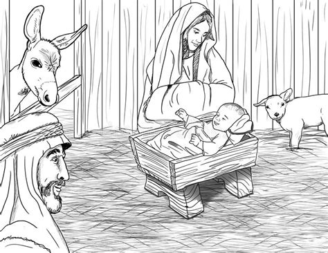 Long before his mortal birth, jesus was the great jehovah—god of the old testament. Jesus Geboren In Der Krippe Stock Abbildung - Illustration ...