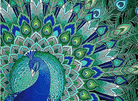 The Green Peacock 5d Diamond Painting Five