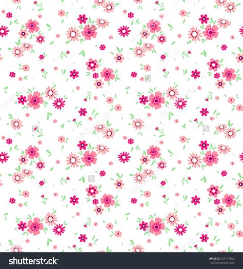 Add a small leaf or bud here and there to make sure everything flows. Cute pattern in small flower. Small pink flowers. White ...