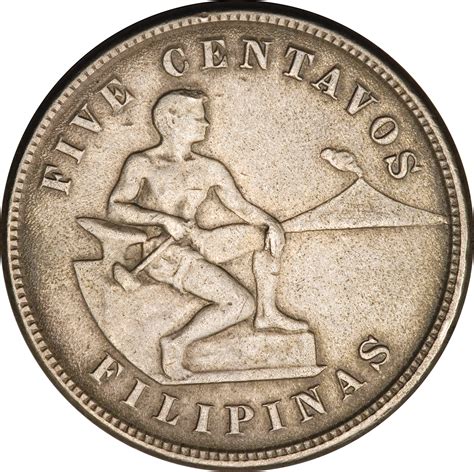 5 Centavos Mule Philippines Numista