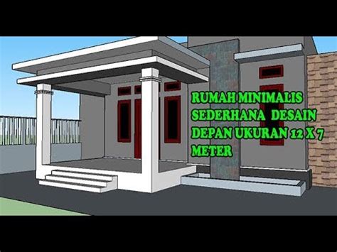 Desain rumah sederhana bukan berarti hanya asal jadi saja. Desain Rumah Minimalis Sederhana Tampak Depan Ukuran 12 x ...