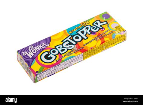 A packet of Wonka everlasting gobstoppers sweets candy on a white Stock ...