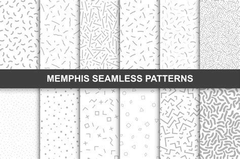 Memphis Seamless Patterns Swatches By Expressshop Thehungryjpeg