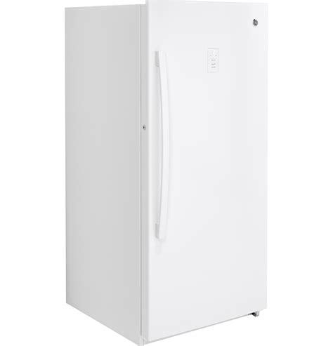 ge fuf14dlrww ge® 14 1 cu ft frost free garage ready upright freezer charlotte appliance