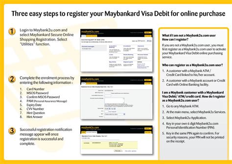 Mountain america's visa debit cards are quick and easy to use, so you can securely make your purchase and then be on your way. Withdraw Paypal Funds to Maybank Visa Debit Card - E ...