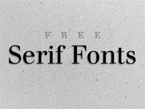 10 Free Serif Fonts For Commercial Use Succo Design