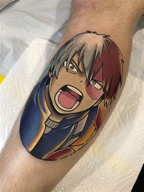 Danganronpa v3 jumbo acrylic holographic keychain. Angry Shoto Todoroki. Done by Chris Mesi at Relic Tattoo in Horsham PA (was actually done at a ...