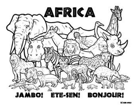 The african animals coloring page also available in pdf file which you can download for free. African Savannah S - Free Coloring Pages