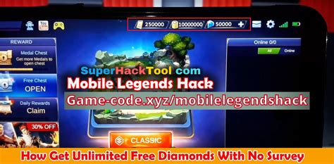 Mobile Legends Hack [Unlimited Free Diamonds Generator] Android & iOS