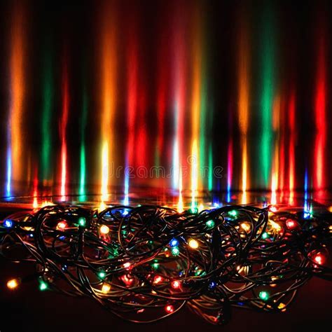 Abstract Christmas Background Xmas Texture From Color Lights For