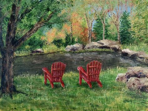 Adirondacks Painting By Margie Perry Fine Art America
