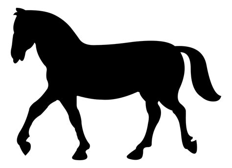 Onlinelabels Clip Art Horse Silhouette 2