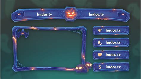 Halloween — Stream Header Label And Webcam Overlay Pack For Obs