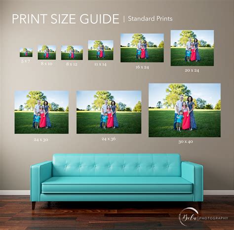 Print Size Guide This Helpful Visual Is The Perfect Way To Compare