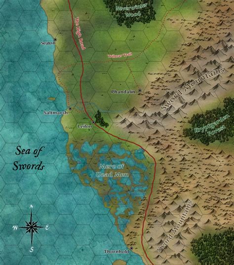 Sword Coast Map Baldurs Gate