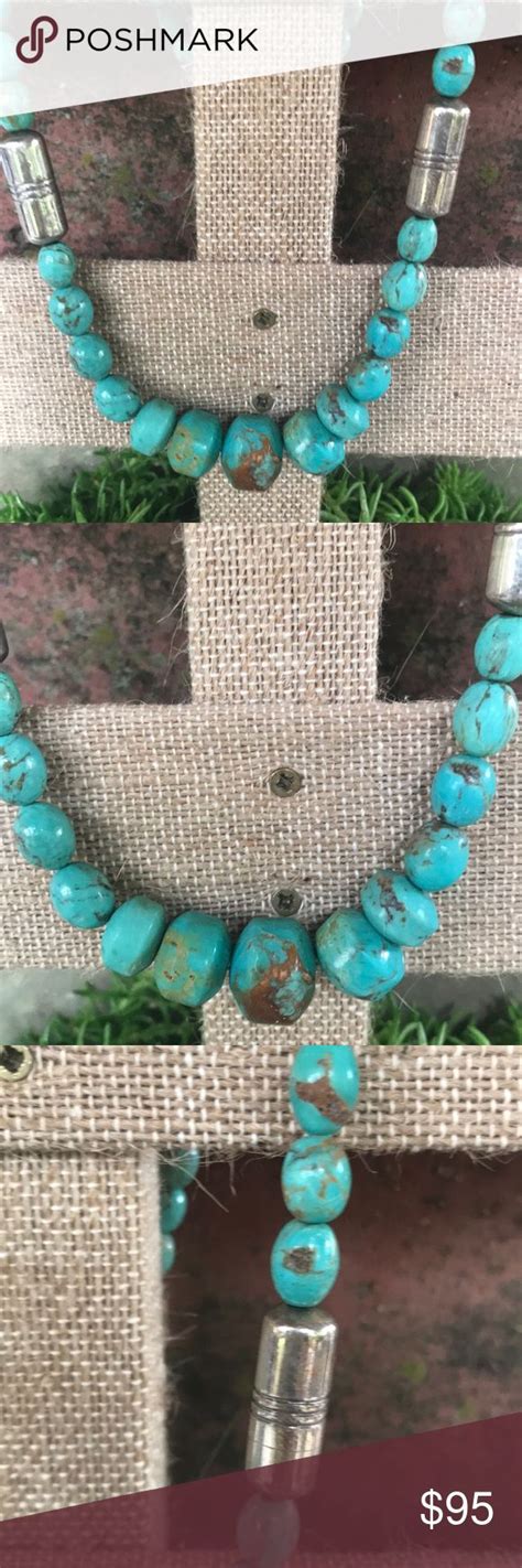 Vtg Jay King Dtr Sterling Turquoise Necklace Turquoise Necklace