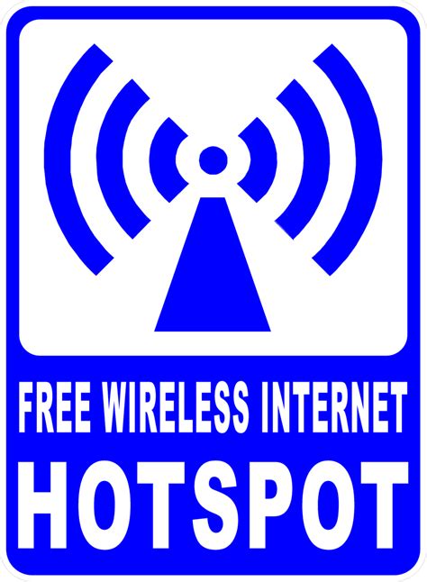 Wireless Internet Hotspot Sign Signs By Salagraphics