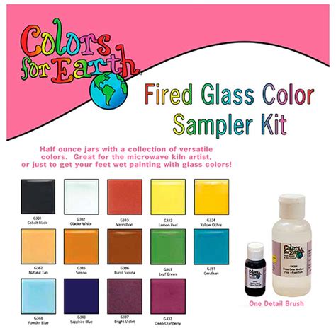 Artistry In Glass Colors For Earth Glass Enamels Sampler Color Kit By Colors For Earth