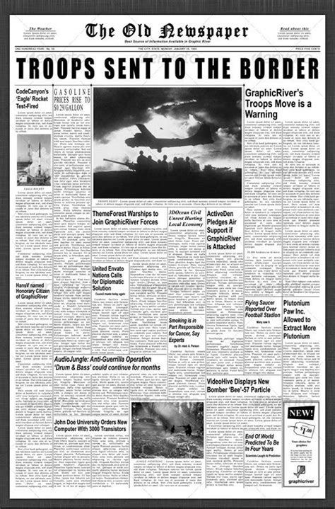 News articles discuss current or recent news of either general interest (e.g. 12+ Newspaper Front Page Templates - Free Sample, Example ...