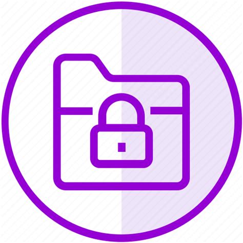 Folder Lock Protection Security Icon