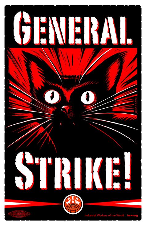 General Strike Poster English IWW Store
