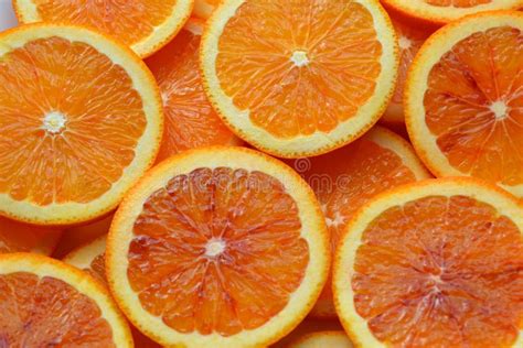 Fresh Sliced Orange Fruits Texture Background Stock Photo Image Of