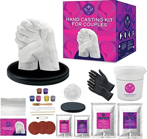 Hand Casting Kit For Couples With Practice Kit Hand Mold Casting Kit Anniversary Sculpture
