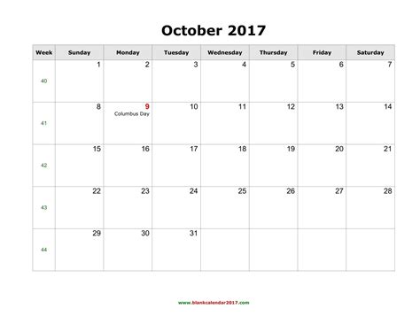 October 2017 Calendar Printable With Holidays With Images Printable