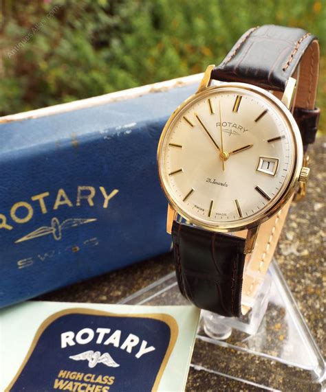Antiques Atlas - Gents Gold Rotary Watch, 1967, With Box & Papers