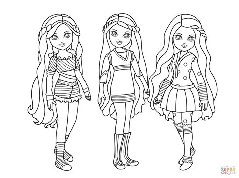 Moxie Dolls Coloring Page Free Printable Coloring Pages
