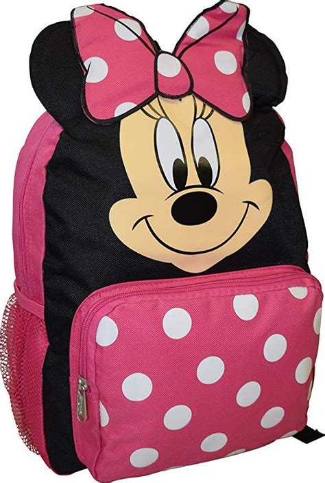 Disney Minnie Mouse Big Face 12 School Bag Backpack Minnie Mouse