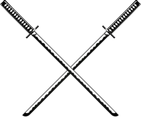 Drawing Of The Two Swords Crossed Illustrations Royalty Free Vector
