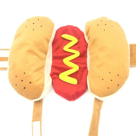 Hot Dog Pet Dog Costume Clothes Cute Cosplay Clothes Dog Fancy Dress