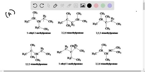 Octane Isomers Structural Formulas