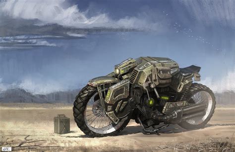 Suicycle 01 Picture 2d Sci Fi Motorcycle Futuristic And Sci Fi