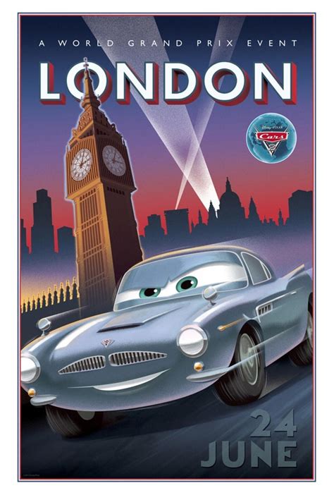 Pixar Releases Series Of Vintage Posters For Cars 2 Pictures Photos
