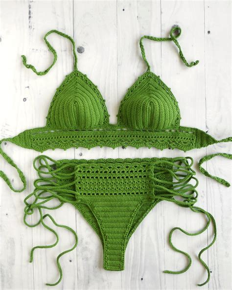 crochet bikini swimwear set crochet brazilian bikini crochet etsy