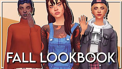 The Sims 4 Maxis Match Fall Lookbook 🍁 Cc Links Youtube