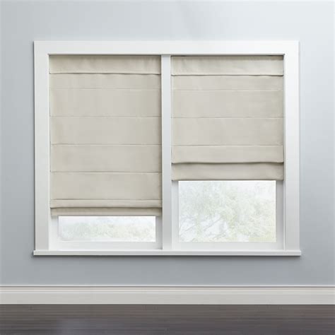 Cordless Large Fold Woven Blackout Roman Shade| Blinds & Shades
