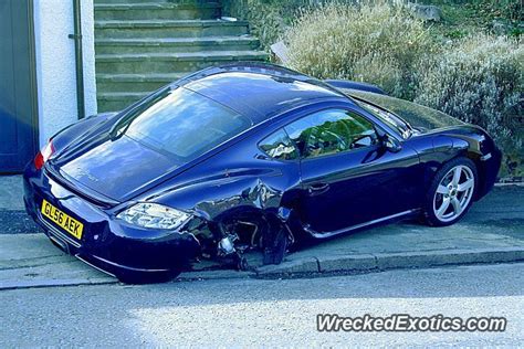 Porsche Cayman Crashed In Sanderstead Porsche Cayman Crash