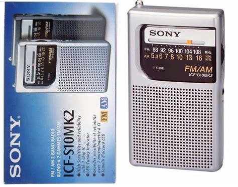 Rádio Portátil Sony Icf S10mk2 Pocket Amfm Am Fm R 8999 Em Mercado