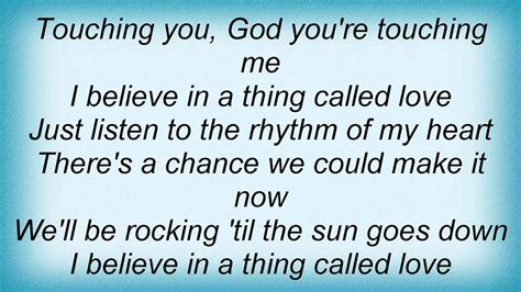 Lemar - I Believe In A Thing Called Love Lyrics - YouTube