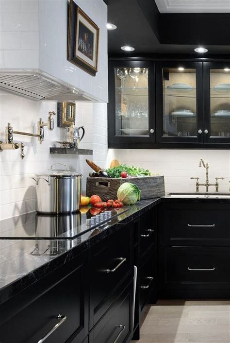 Awasome Black And White Kitchen Wall Colour Ideas References Decor