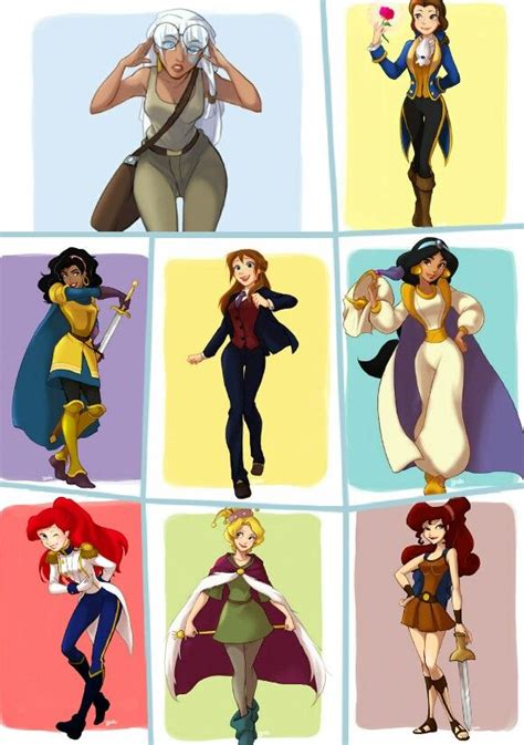 Gender Bend Disney Collage Disney Fan Art Princess Power Disney