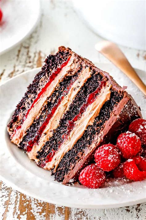 Mary berry's moist chocolate sponge cake with rich ganache icing is super easy and deliciously meanwhile, for the icing and filling, measure the chocolate and cream together in a bowl and stand. Chocolate Raspberry Cake with Raspberry Jam, Chocolate Mascarpone & Chocolate Ganache