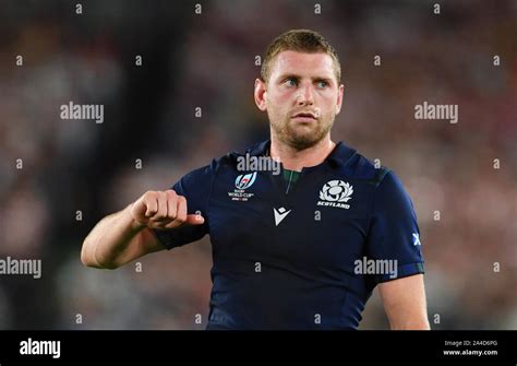 Scotlands Finn Russell Looks On During The 2019 Rugby World Cup Match