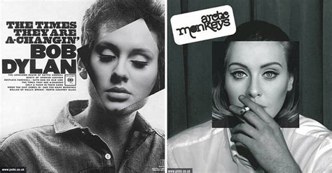 Adeles Face Was Plastered Onto These Iconic Album Covers By An East
