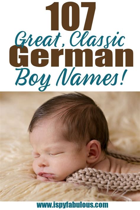 107 Great German Names For Your Little Guy German Baby Names German