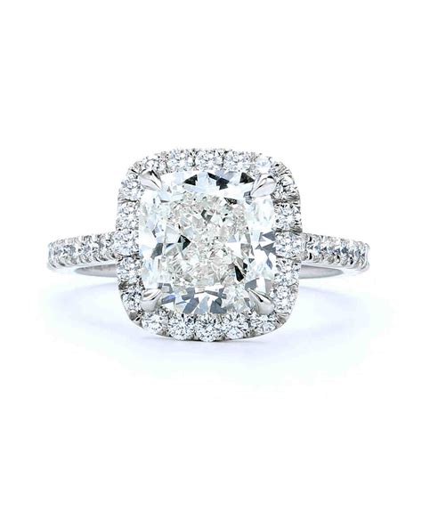 Check out our cushion cut halo selection for the very best in unique or custom, handmade pieces from our engagement rings shops. Cushion-Cut Diamond Engagement Rings | Martha Stewart Weddings