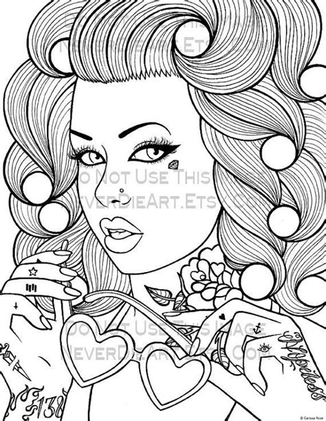 Best 25 Sexy Pin Up Girl Coloring Pages Home Inspiration And Ideas Diy Crafts Quotes